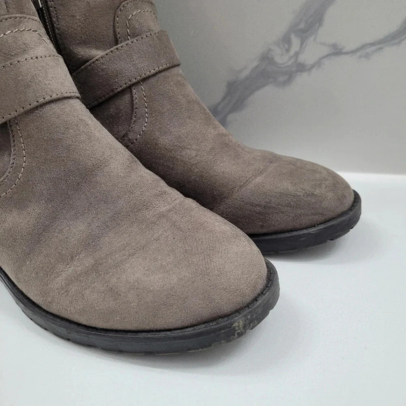 Unisa Taupe Fur Lined Ankle Bootie - Picture 3 of 14
